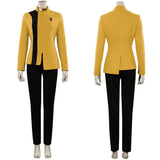 Star Trek: Discovery S4 Cosplay Costume Yellow Women Uniform Outfits Halloween Carnival Suit