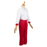Barbie Cosplay Costume Women Rose Red Outfits Halloween Carnival Suit