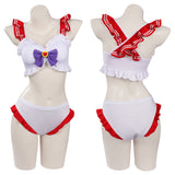 Sailor Moon Huo Yeli Swimsuit Cosplay Costume Bikini Top Shorts Outfits Halloween Carnival Suit