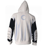 Moon Knight Cosplay Hoodie 3D Printed Hooded Sweatshirt Men Women Casual Streetwear Zip Up Jacket Coat