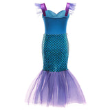 Kids Girls The Little Mermaid Cosplay Costume Dress Outfits Halloween Carnival Party Suit