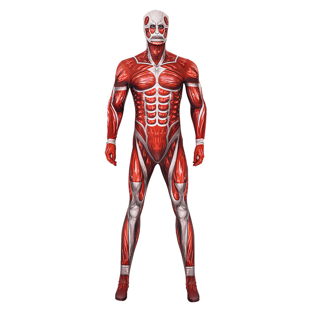 Attack on Titan Cosplay Costume Jumpsuit Mask Outfits Halloween Carnival Suit