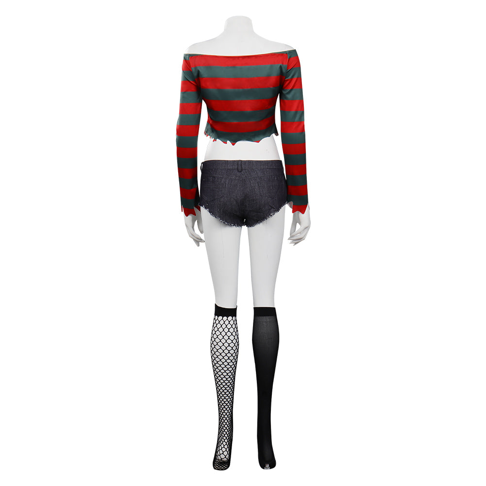 A Nightmare On Elm Street：Freddy Krueger Cosplay Costume Outfits Halloween Carnival Suit