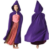Kids Children Hocus Pocus 2 Sarah Sanderson Cosplay Cloak Halloween Carnival
