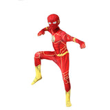 Kids Barry Allen Cosplay Costume Jumpsuit Outfits Halloween Carnival Suit