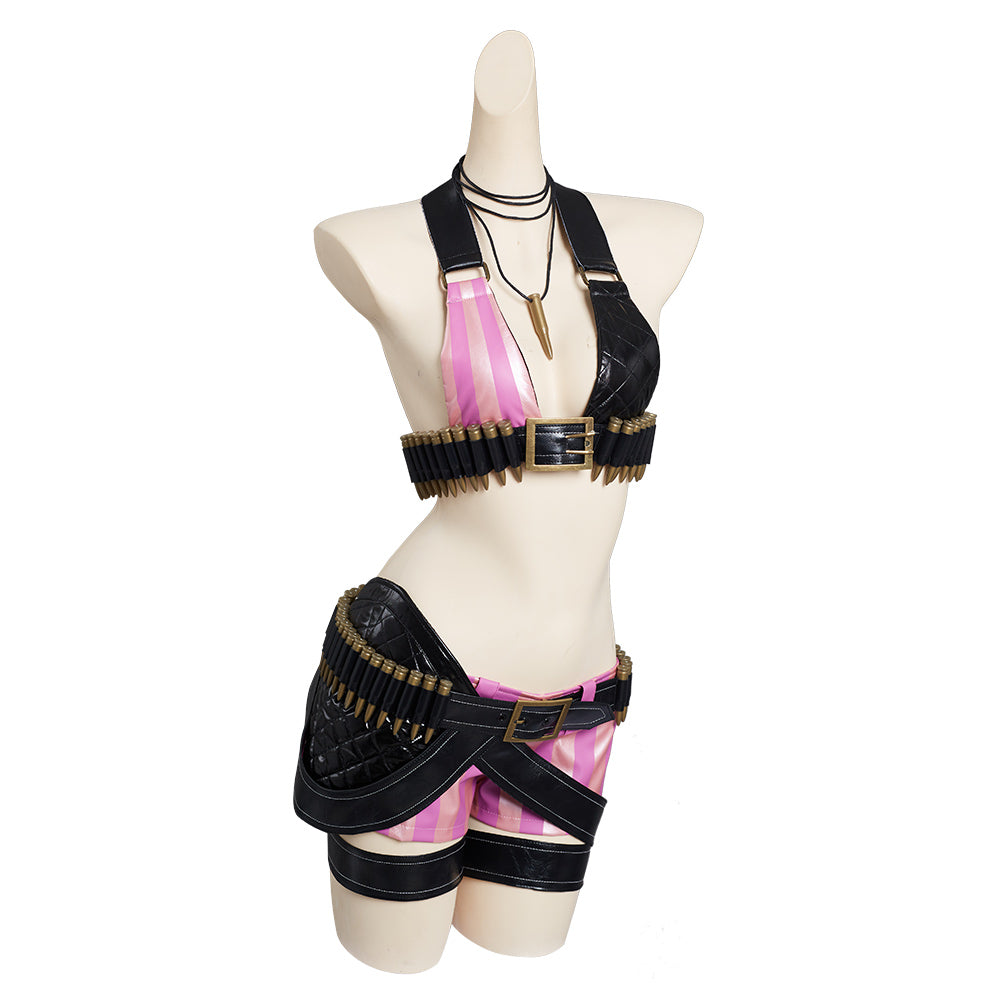 Arcane: League of Legends - LoL Jinx Skin Outfits Cosplay Costume Halloween Carnival Suit