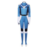 Ahsoka Tano Cosplay Costume Combats Blue Jumpsuit Halloween Carnival Suit