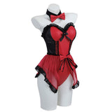 Anime DATE A LIVE Tokisaki Kurumi Cosplay Costume Red Outfits Halloween Carnival Suit