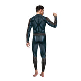 Aquaman Arthur Curry Movie Black Jumpsuit Cosplay Costume