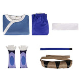 Avatar Katara TV Character Adult Blue Suit Cosplay Costume Outfits Halloween Carnival Suit