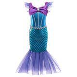 Kids Girls The Little Mermaid Cosplay Costume Dress Outfits Halloween Carnival Party Suit