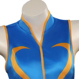 Street Fighter: The Legend of Chun-Li Swimsuit Top Shorts Cosplay Costume Halloween Carnival Party Suit