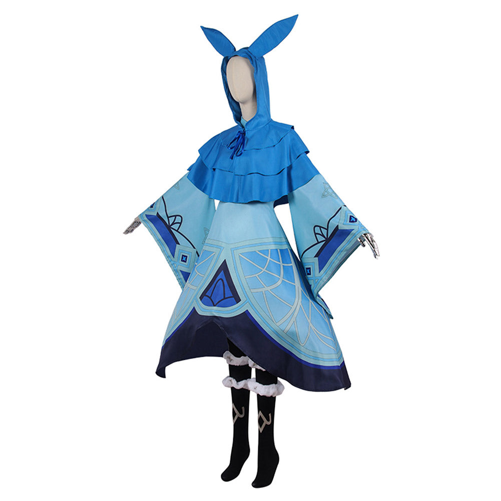 Genshin Impact Hydro Abyss Mage Cosplay Costume Dress Outfits Halloween Carnival Suit