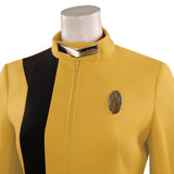 Star Trek: Discovery S4 Cosplay Costume Yellow Women Uniform Outfits Halloween Carnival Suit