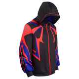 Spider Man: Across The Spider Verse Spider-Man 2099 Hoodie Cosplay Costume Halloween Carnival Suit