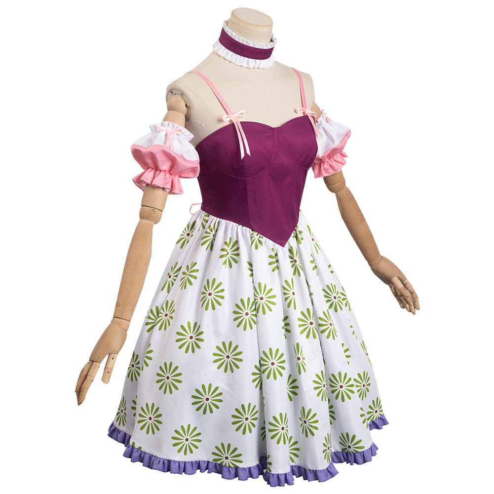 Haunted Mansion Sally Slater Original Design Dress Outfits Cosplay Costume Halloween Carnival Suit