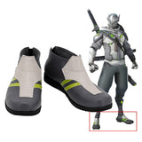 Overwatch OW Shimada Genji Halloween Costumes Accessory Boots Cosplay Shoes