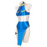 Kids Children Street Fighter(SF) Chun-Li Sexy Swimsuit Cosplay Costume Dress Swimwear Outfits Halloween Carnival Suit