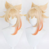 Genshin Impact- Yoimiya Cosplay Wig Heat Resistant Synthetic Hair Carnival Halloween Party Props