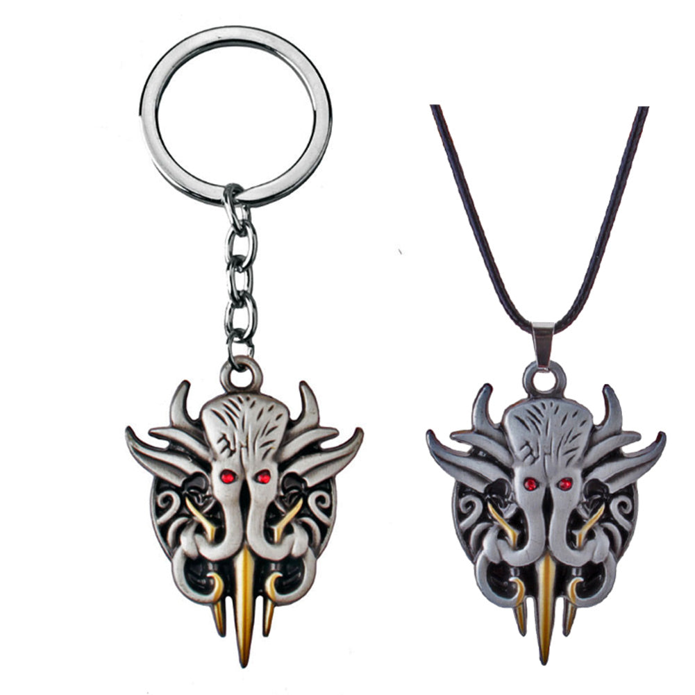 Baldur's Gate 3 Illithids Mental Key Chain Key Rings Accessories Gifts   