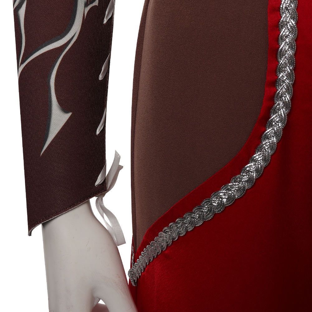 Baldur's Gate 3 Game Warlock Red Suit Cosplay Costume Outfits Hallowee ...