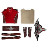 Baldur's Gate 3 Warlock Red Suit Cosplay Costume Outfits Halloween Carnival Suit