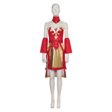 Baldur's Gate Kahrk Cosplay Costume Red Outfits Halloween Carnival Suit