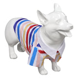 Barbie 2023 Allan Pet Dog Colorful Stripedd Shirt Cosplay Costume Halloween Carnival Suit
