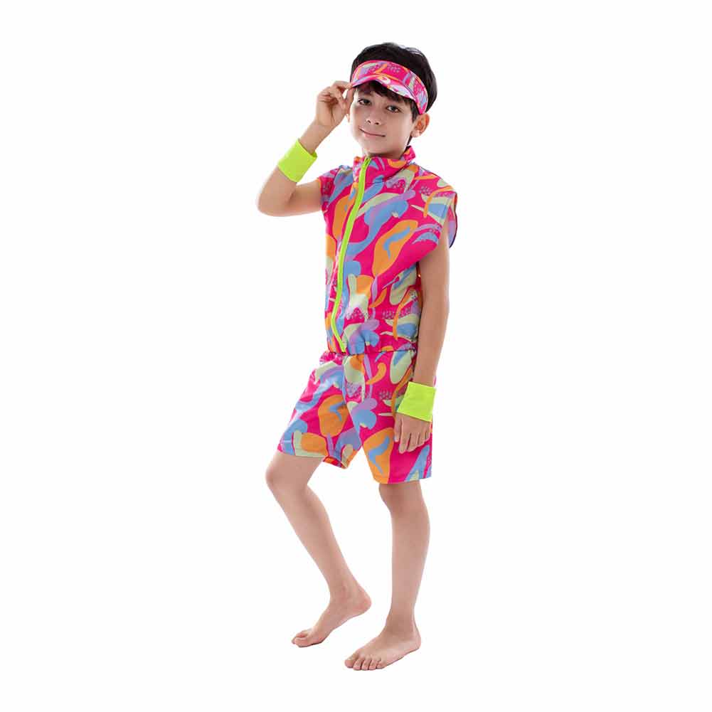 Barbie 2023 Children Kids Ken Character Movie Colorful Suit Costume Cosplay Costume Outfits