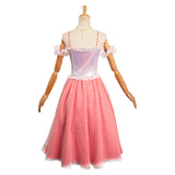 Barbie 2023 Clara Pink Dress Cosplay Costume Halloween Carnival Suit