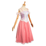 Barbie 2023 Clara Pink Dress Cosplay Costume Halloween Carnival Suit