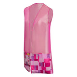 Barbie 2023 Cosplay Costume Pink Vest  Halloween Carnival Suit
