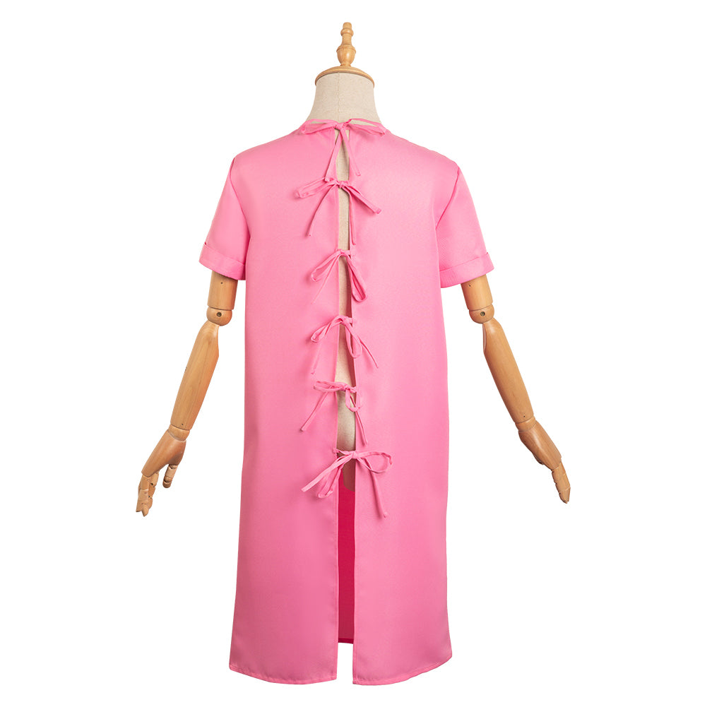 Barbie 2023 Ken Cosplay Costume Pink Robe Halloween Carnival Suit