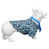 Barbie 2023 Ken Pet Dog Blue Leopard Printed Shirt Cosplay Costume Halloween Carnival Suit