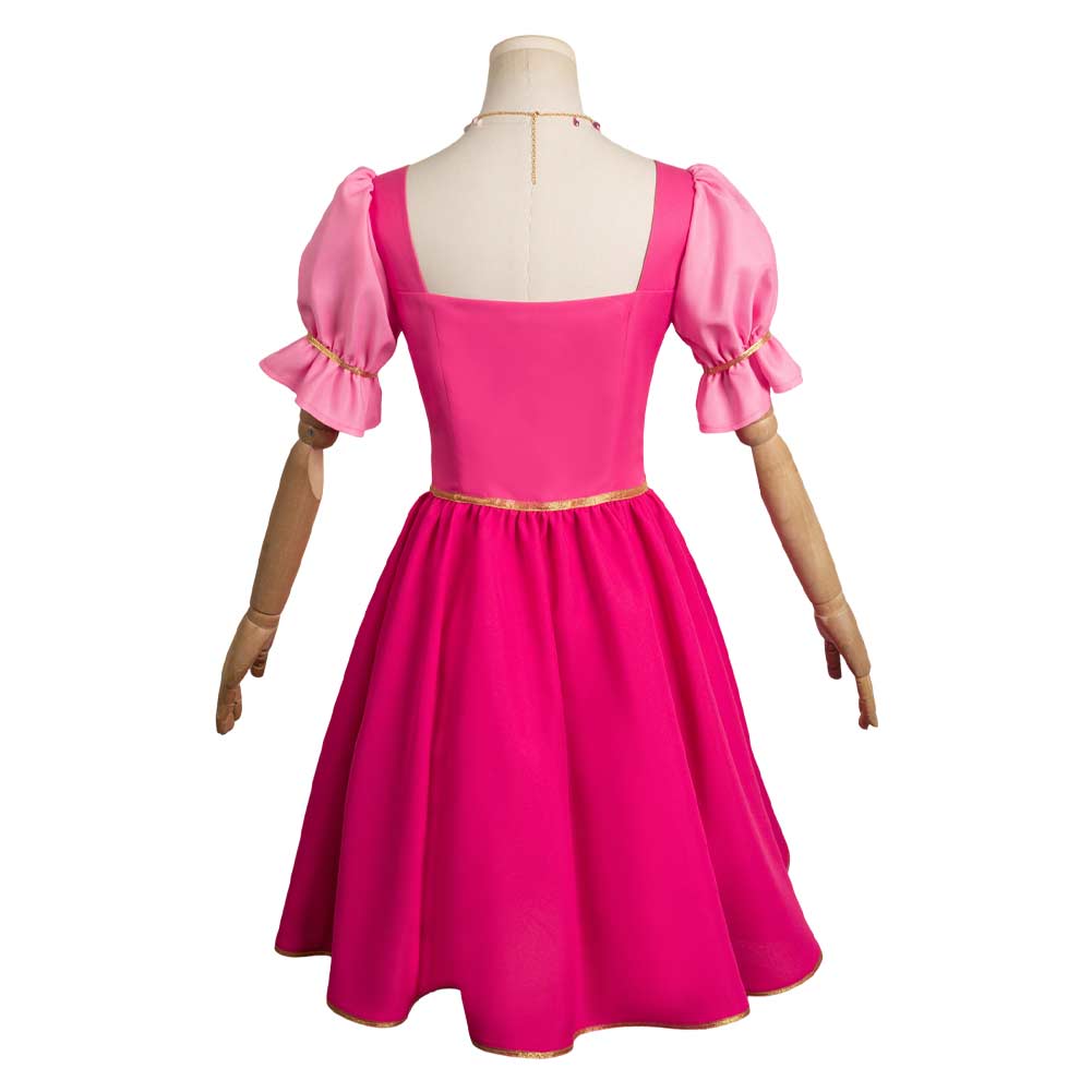 Barbie Corinne Pink Dress Cosplay Costume Halloween Carnival Suit –