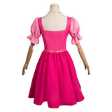 Barbie Corinne Pink Dress Cosplay Costume Halloween Carnival Suit