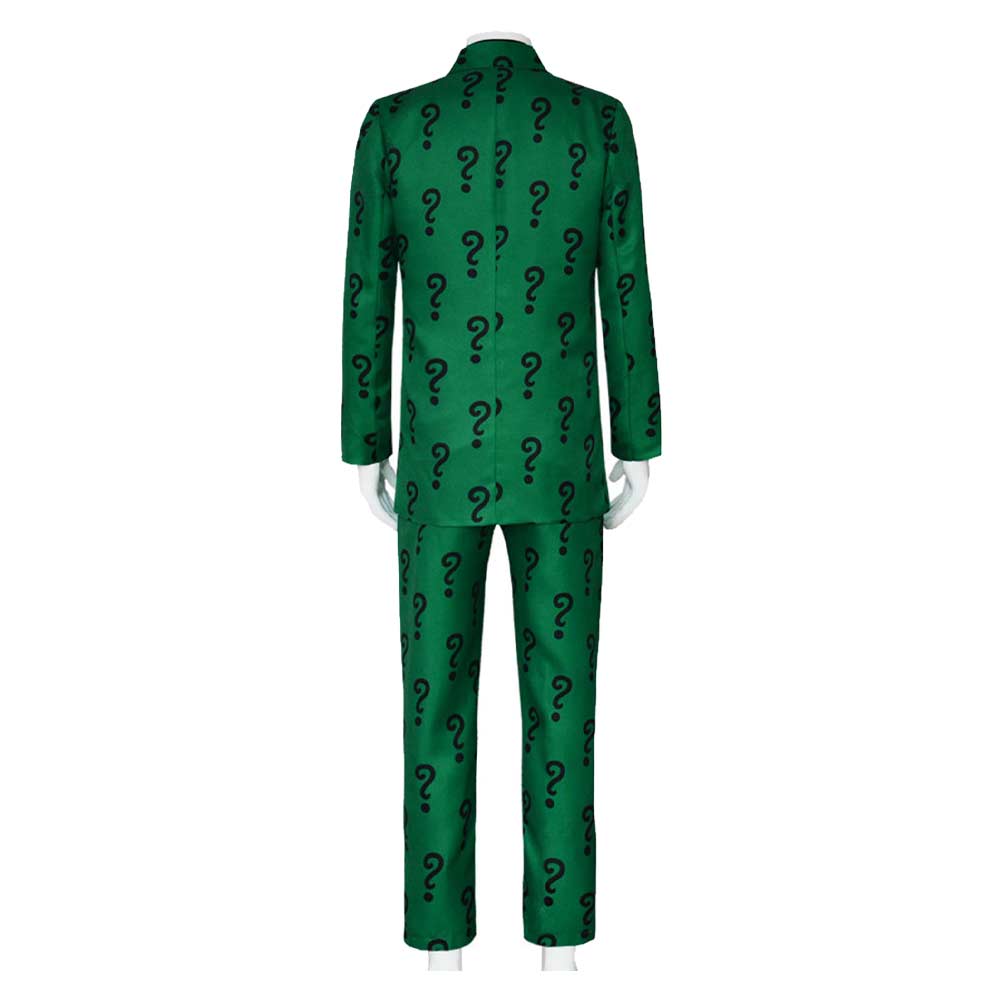 Batman Riddler Edward Nygma Cosplay Costume Green Outfits Halloween Ca ...