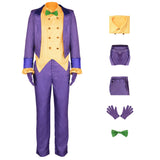 Batman: Arkham City Joker Game Purple Suit Cosplay Costume