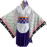 Anime Demon Slayer: Kimetsu no Yaiba Kochou Shinobu Lolita Maid Outfits Apron Dress Cosplay Costume