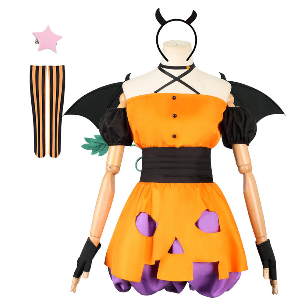 Lycoris Recoil - Nishikigi Chisato Cosplay Costume Pumpkin Dress Outfits Halloween Carnival Suit