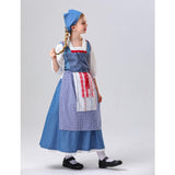 Beauty and the Beast Belle Kids Children Cosplay Costume Dress Halloween Carnival Suit