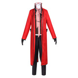 Black Butler Ronald Knox Anime Character Red Suit Cosplay Costume Outfits Halloween Carnival Suit