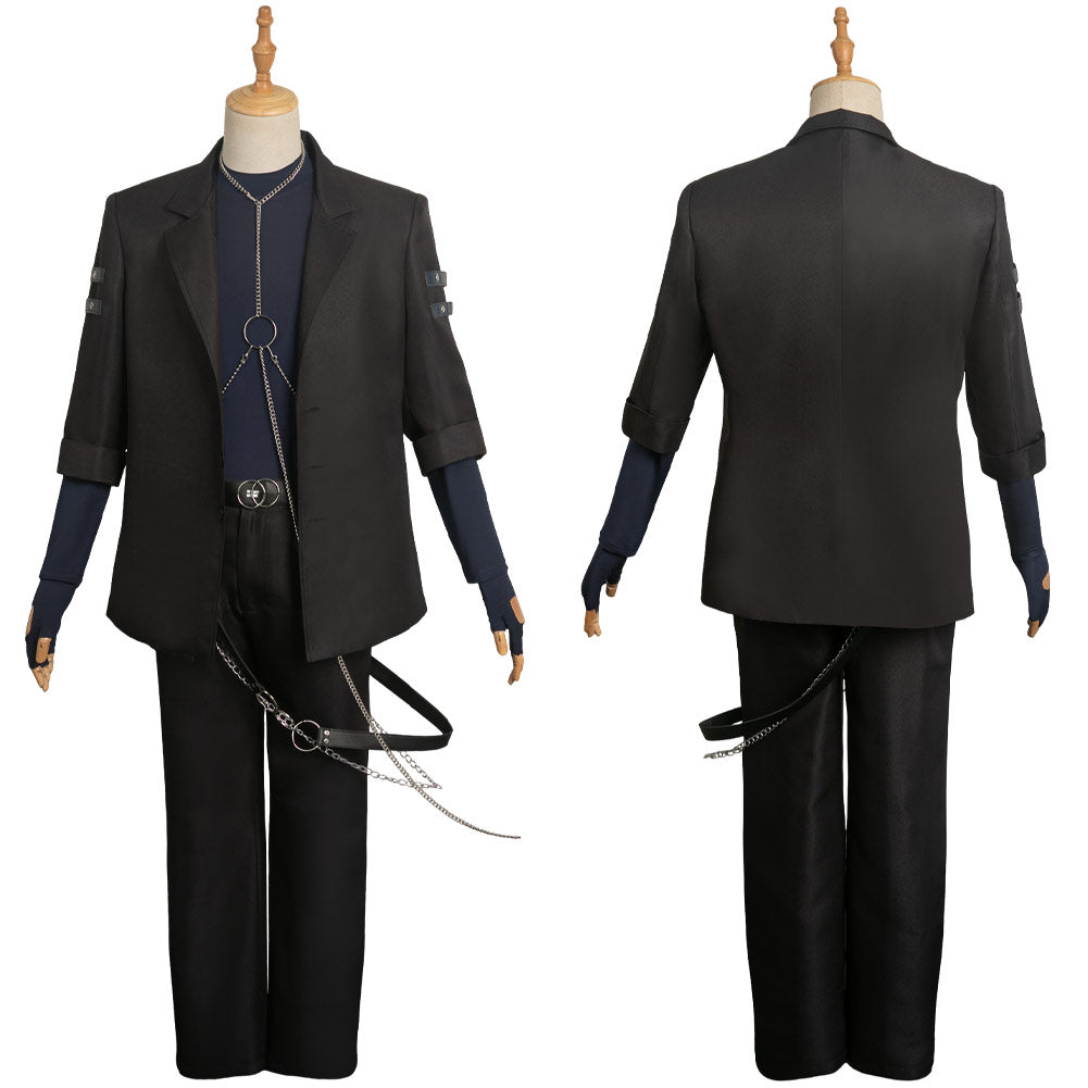Blue Lock Nagi Seishiro Cosplay Costume Black Outfits Halloween Carnival Suit