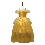 Kids Girls Beauty and the Beast Belle  Cosplay Costume Dress Outfits Halloween Carnival Suit