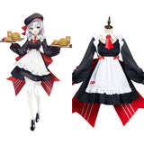 Genshin Impact x KFC Noelle Halloween Carnival Suit Cosplay Costume Maid Dress