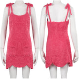 Barbie 2023 Pink Sling Dress Cosplay Costume Halloween Carnival Suit