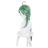 Genshin Impact Bai Shu Wig Green Cosplay Wig Heat Resistant Synthetic Hair Carnival Halloween Party Props