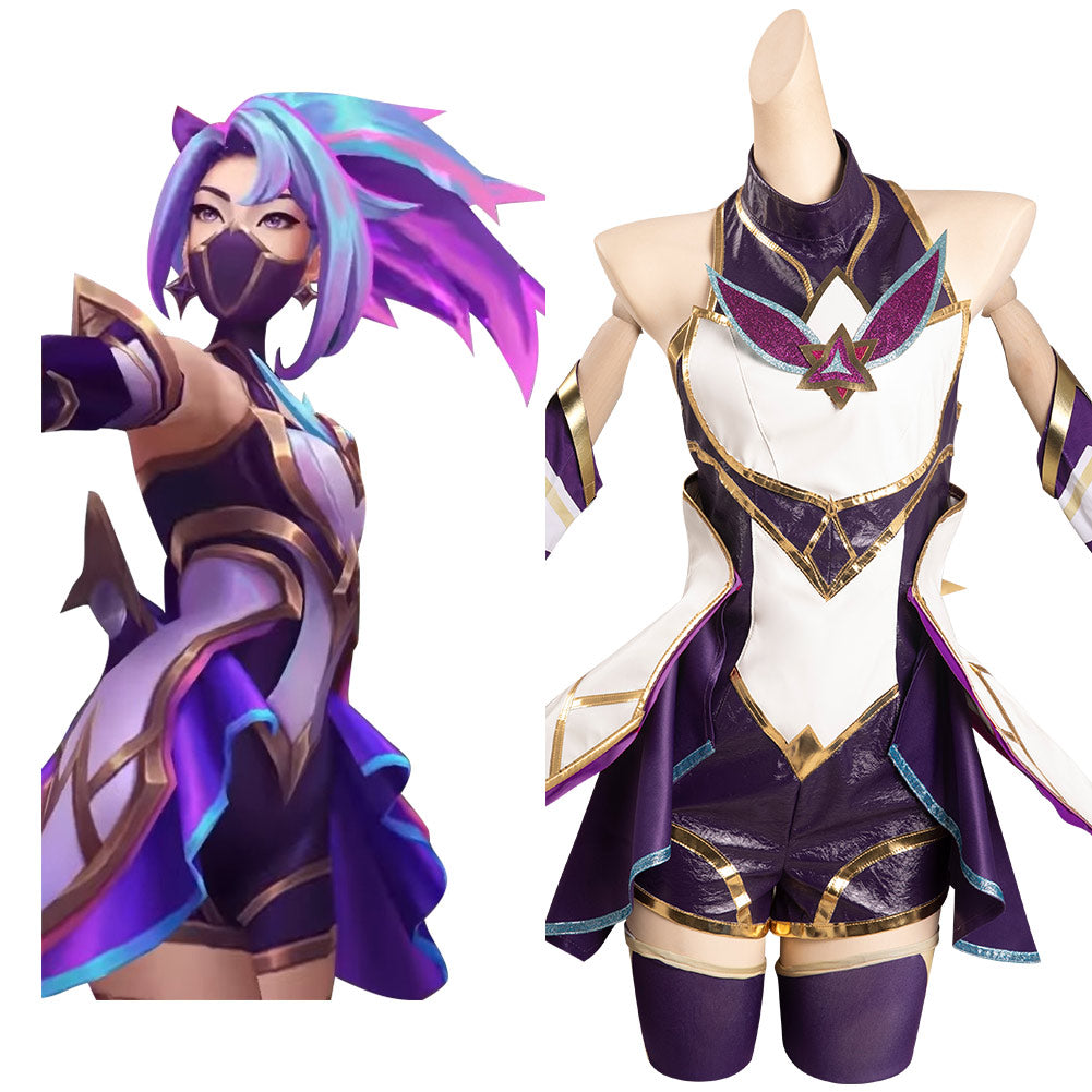 League of Legends - Akali - Star Guardian Cosplay Costume Outfits Halloween Carnival Suit