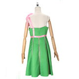 Barbie Cosplay Costume Women Green Dress Outfits Halloween Carnival Suit