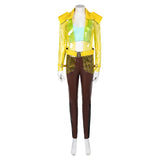 Cyberpunk 2077 Lark Yellow Push Jacket Suit Cosplay Costume